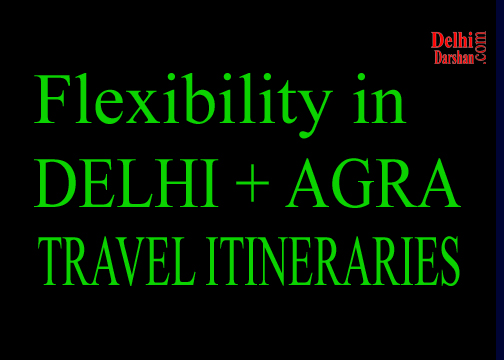 Flexibility in Delhi Agra Family Travel Itineraries